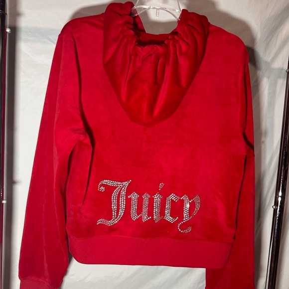 Juicy Couture Matching Velour Rhinestone Tracksuit New With Tags in Red - Picture 6 of 8